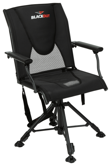 BlackOut Swivel Hard-Arm Chair