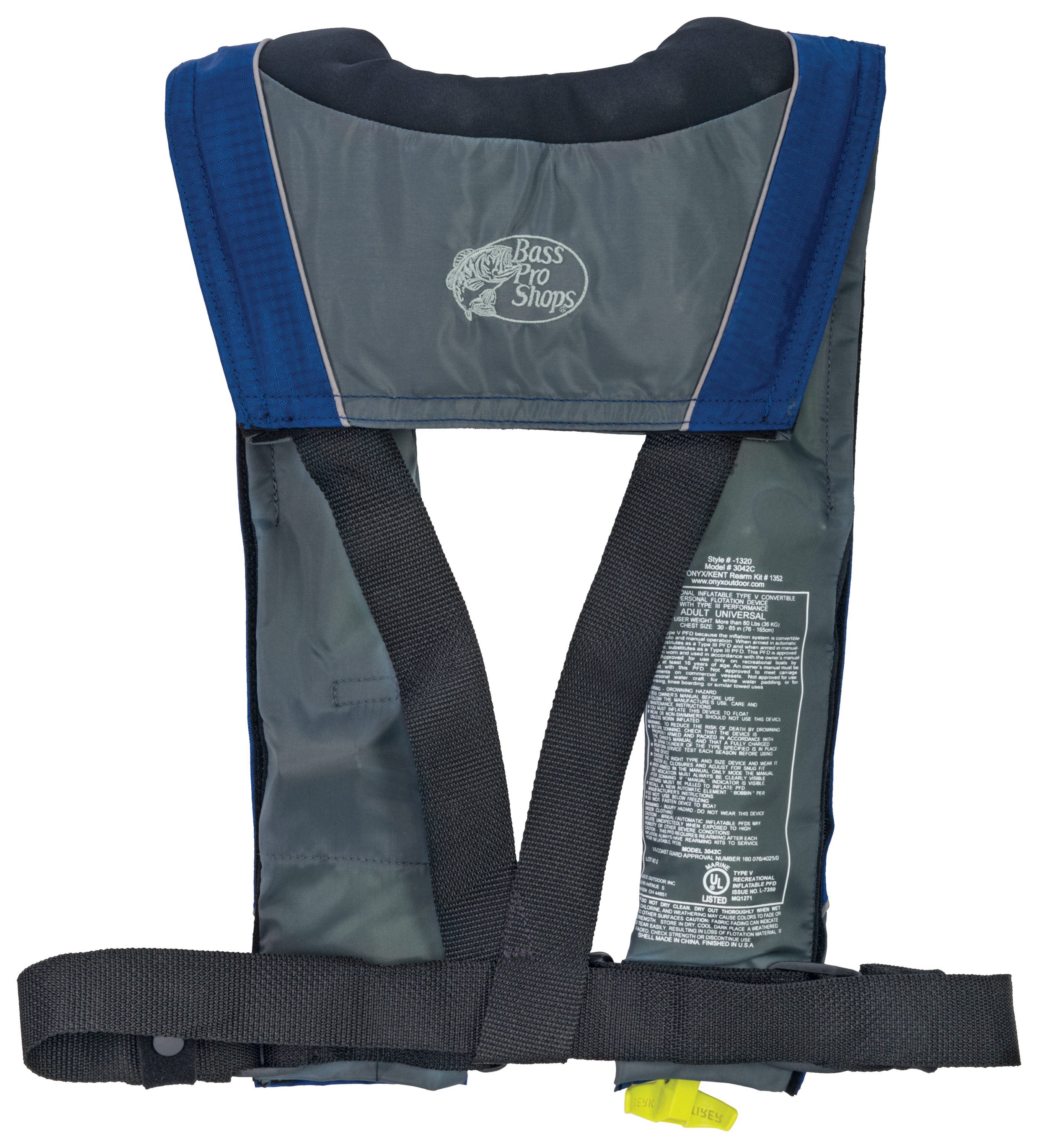 Bass Pro Shops AM24 Auto/Manual Inflatable Life Vest