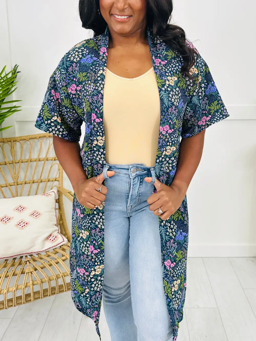 Floral Finesse Kimono