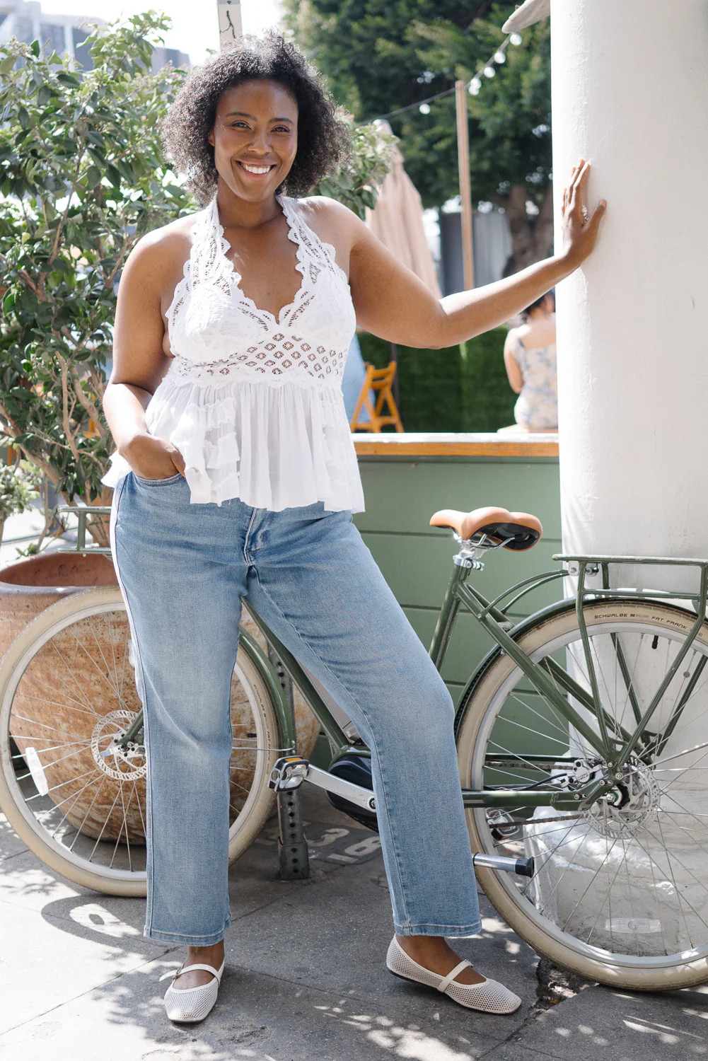 Haven Mid Rise Tummy Control Vintage Wash Straight Jeans - PLUS