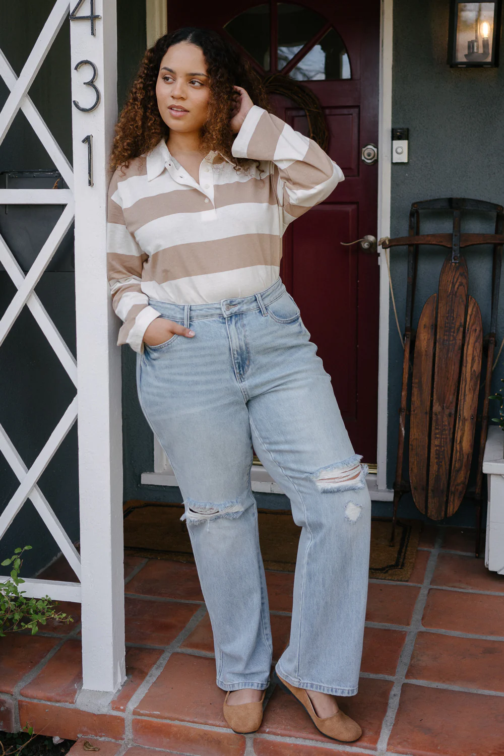 Laurel High Rise Rigid Magic 90's Straight Jeans - PLUS