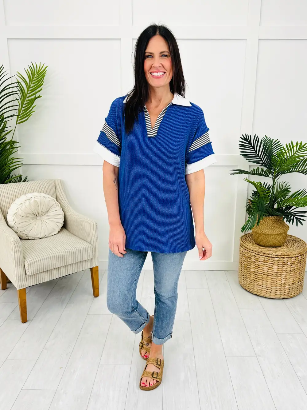 Retro Replay Top in Royal