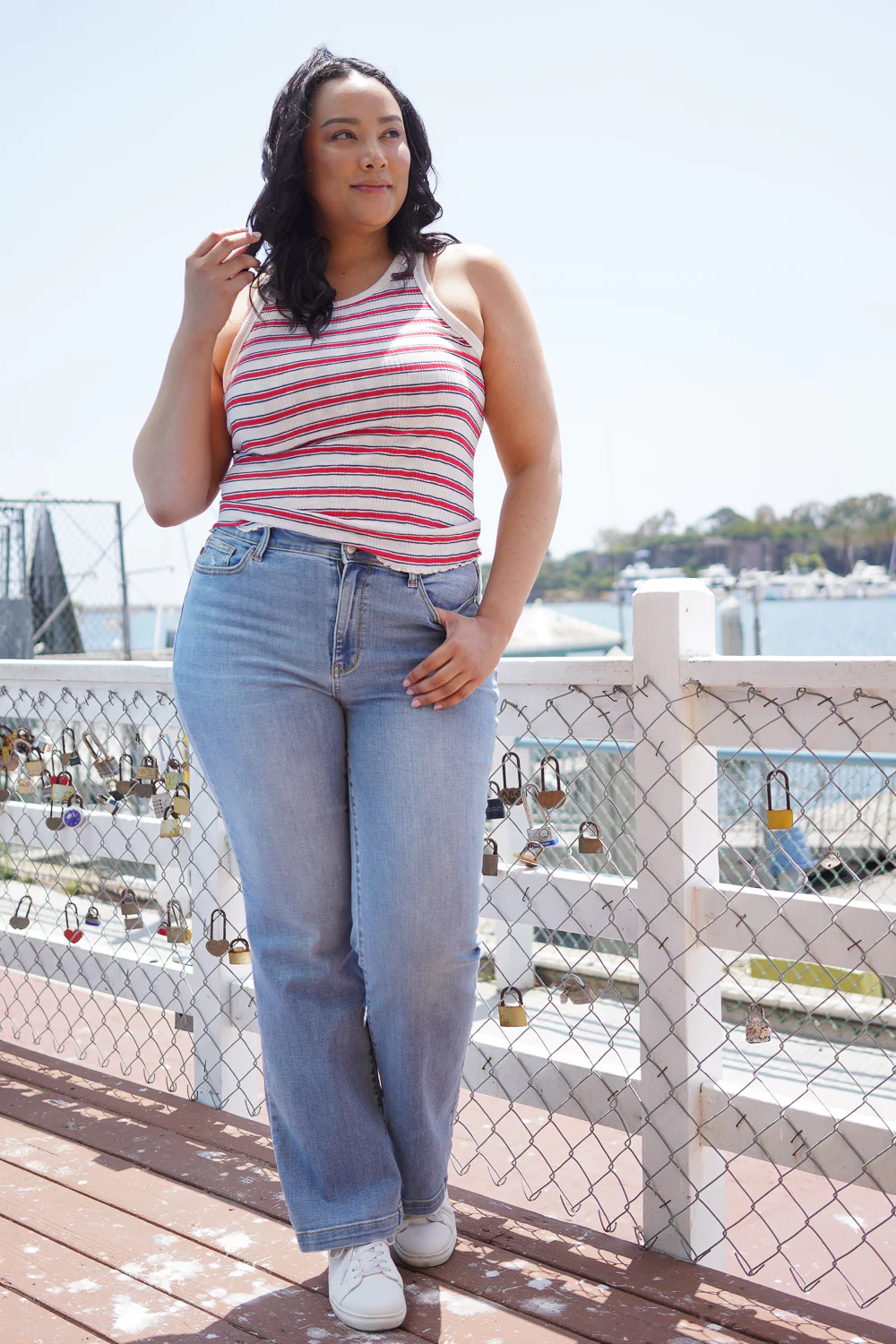 Aliana High Rise Trouser Straight Fit Jeans - PLUS