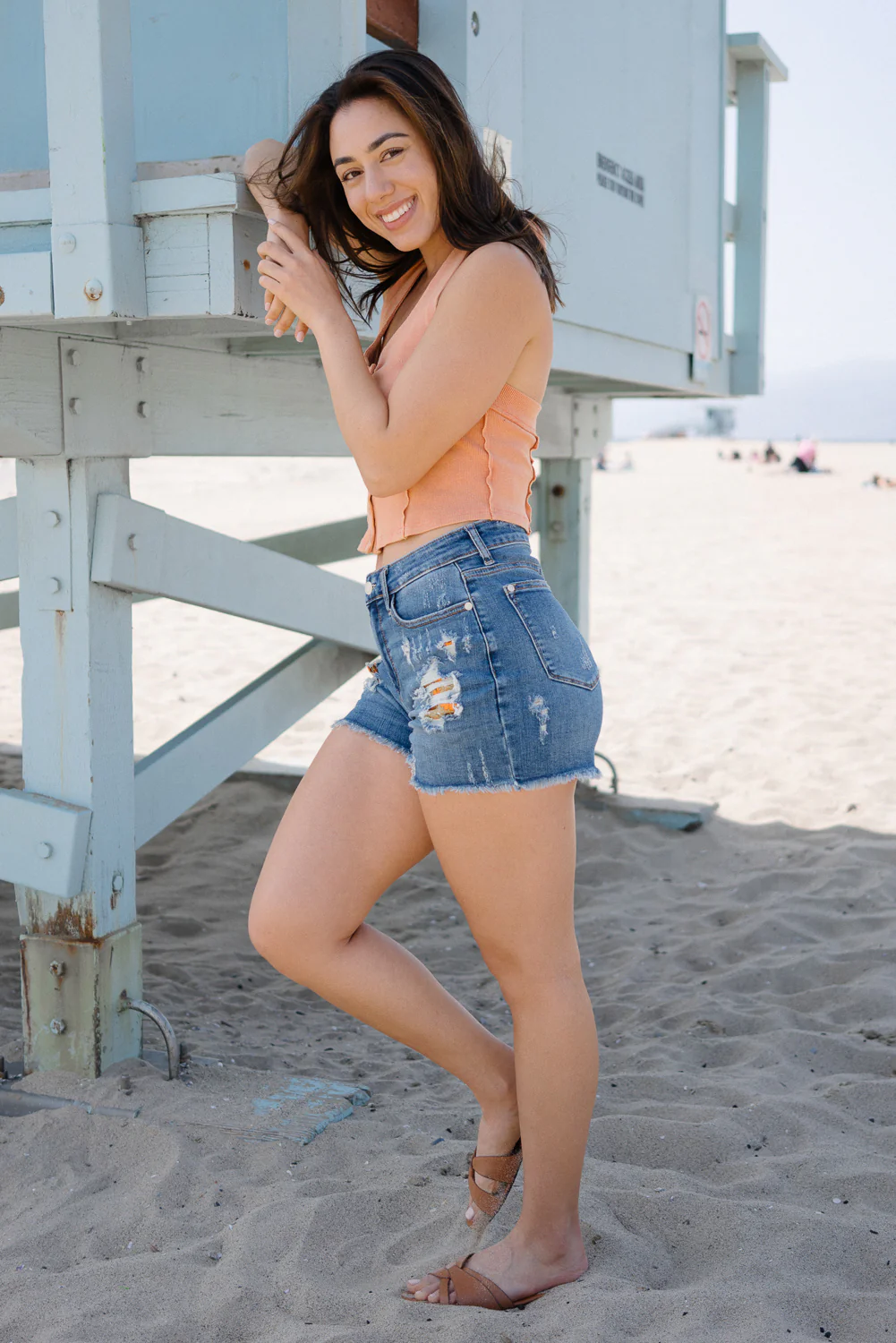 Jenah Printed Pocket Lining Shorts