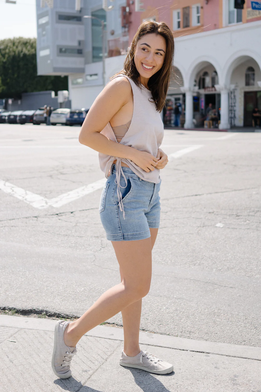 Camila High Rise Tailored Shorts