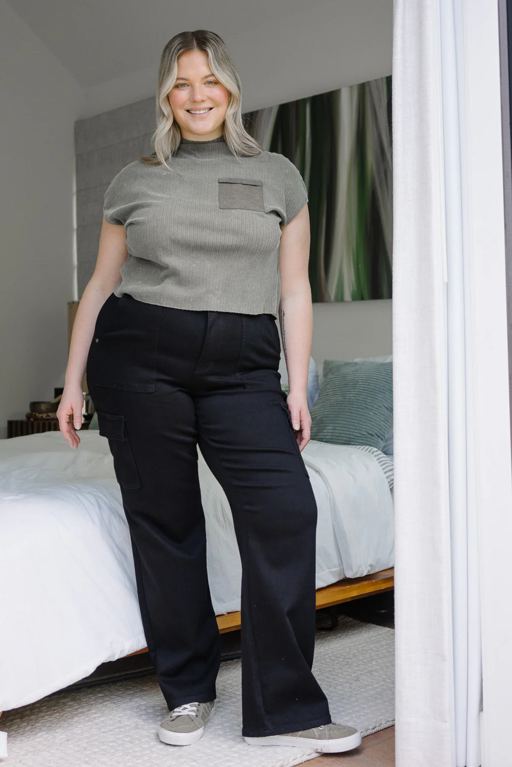 Krystal High Rise Cargo Wide Leg - PLUS