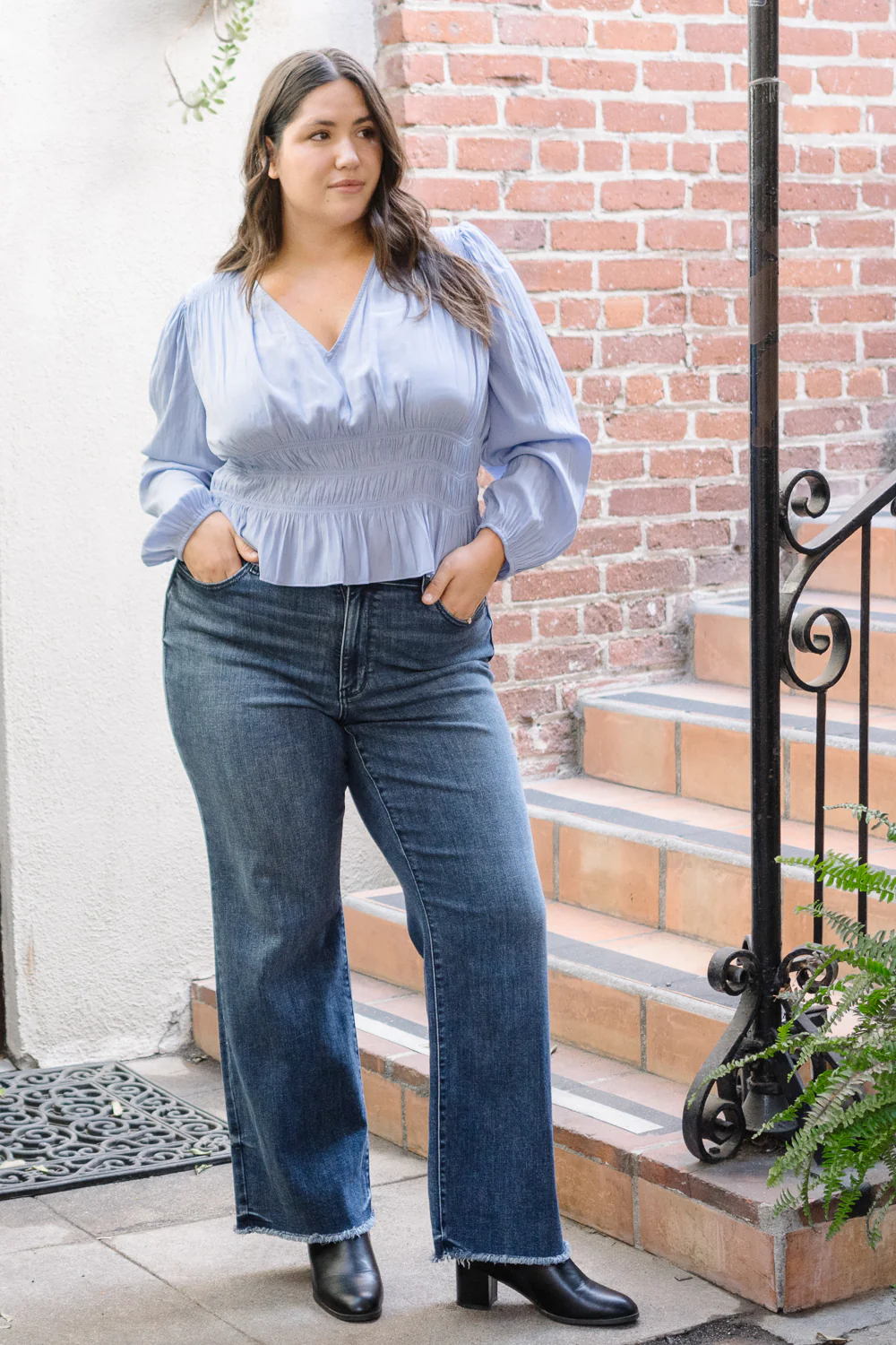 Carrie Mid Rise Wide Leg - PLUS