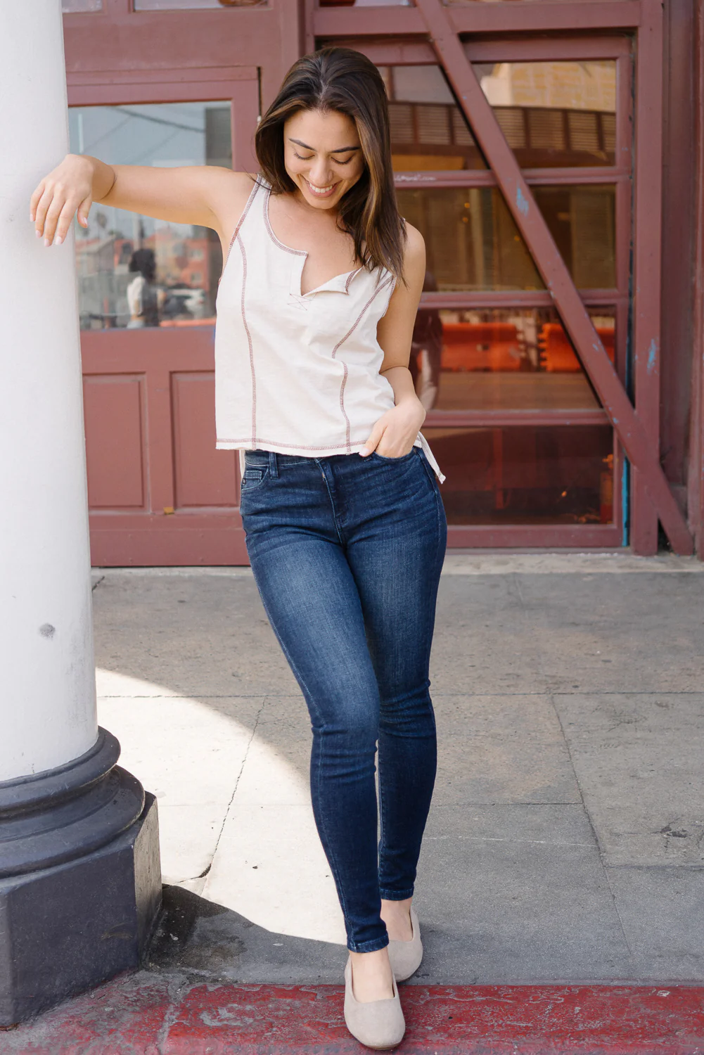 Gia High Rise Super Dark Skinny Jeans