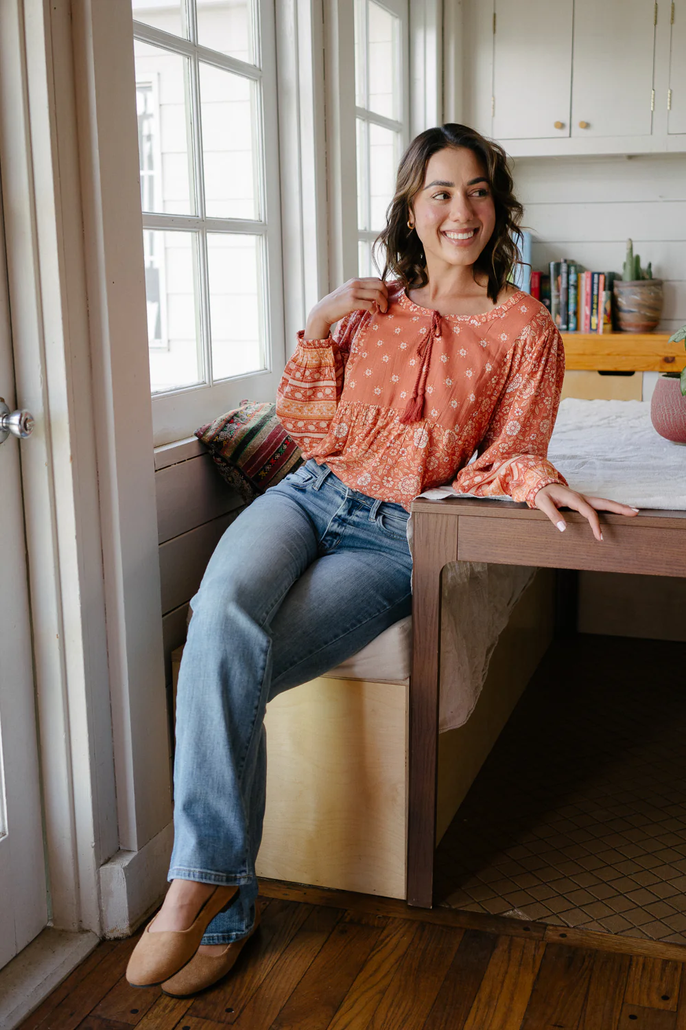 Ashley Mid Rise Bootcut Jeans