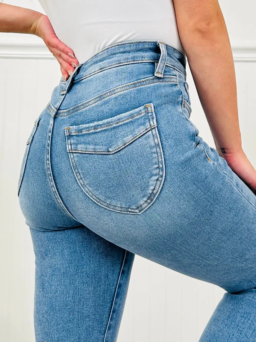 All I Need Tummy Control Butt Lifting Kick Flare Jeans