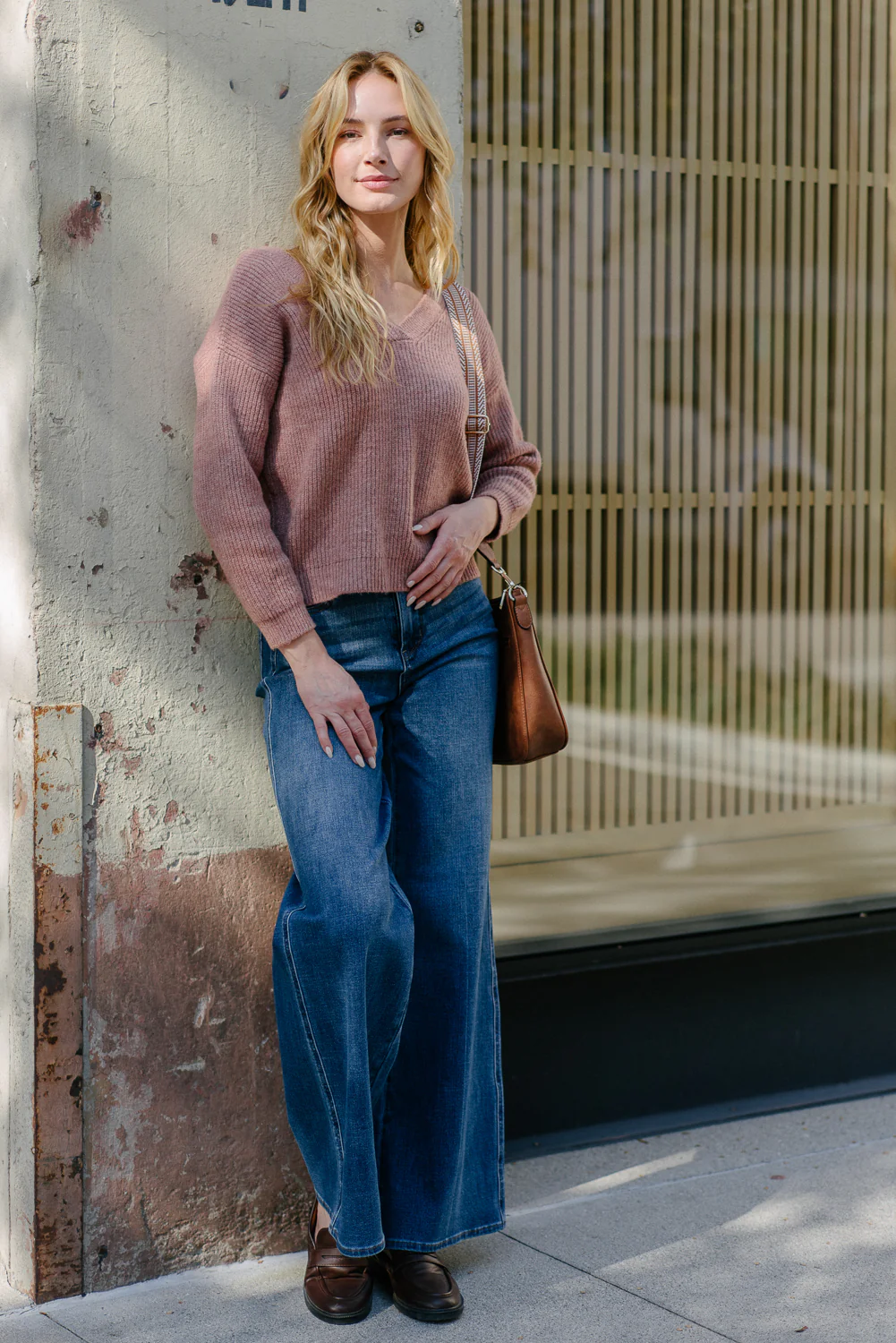 Claribel High Rise Tummy Control Retro Wide Leg Jeans