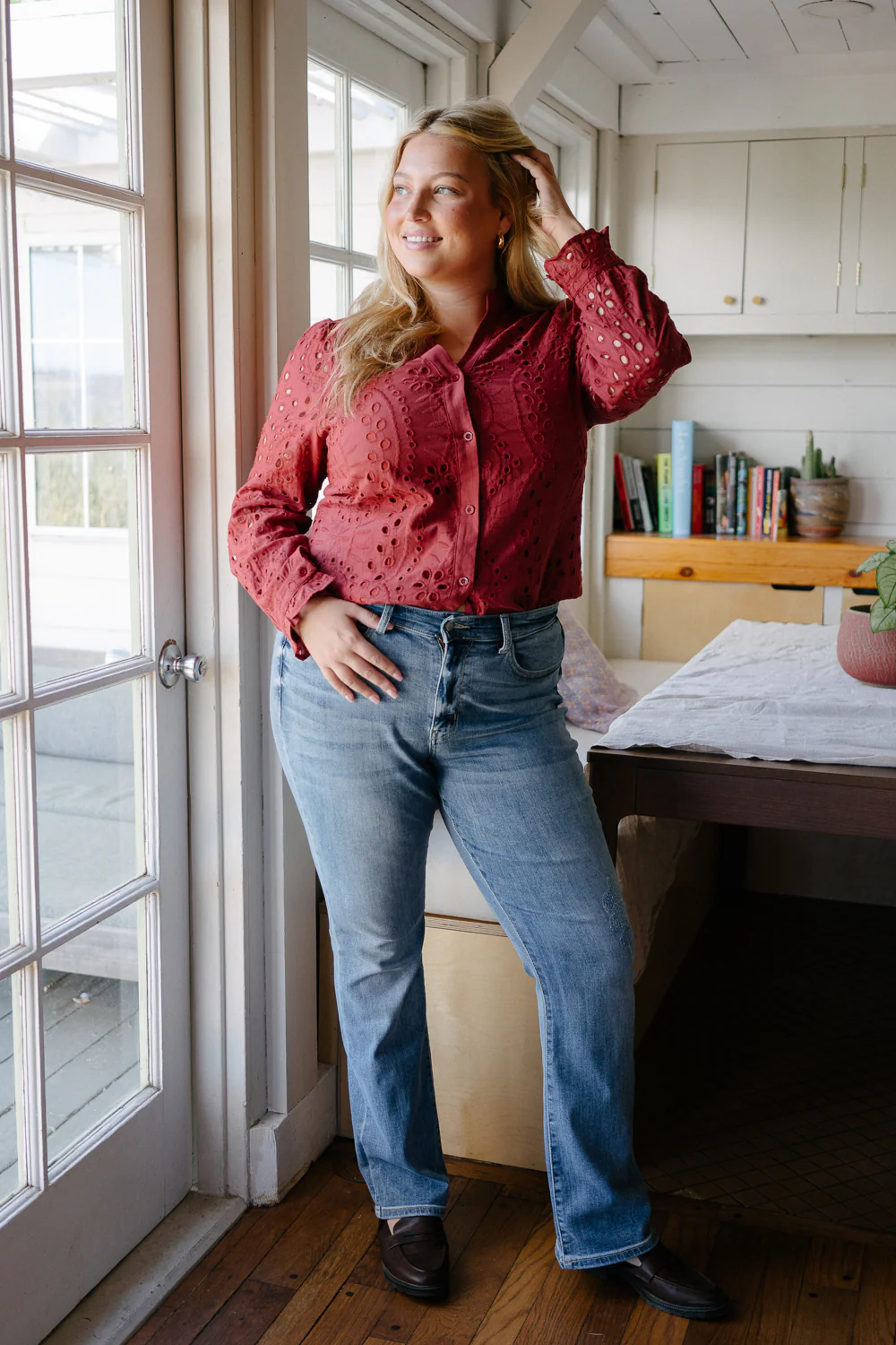 Ashley Mid Rise Bootcut Jeans - PLUS