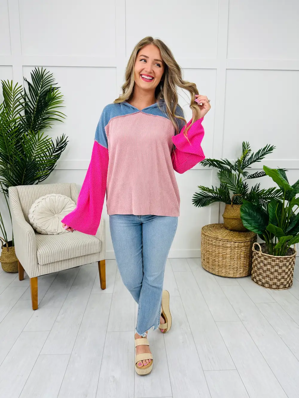 Dream Drip Hoodie in Peach