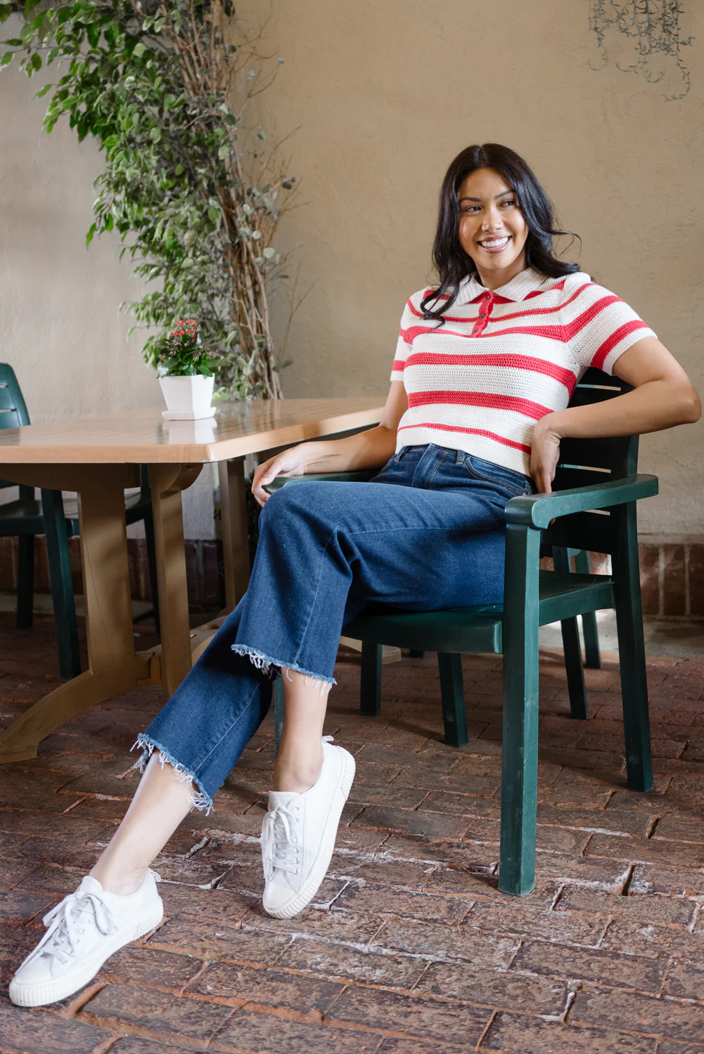 Paisley High Rise Cropped Wide Leg