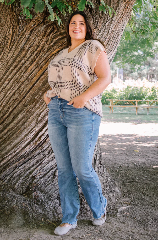 Jamie High Rise Double-Button Bootcut - PLUS