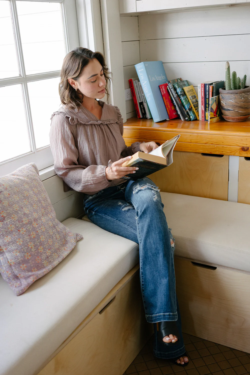 Judith Button Fly Trouser Flare Jeans