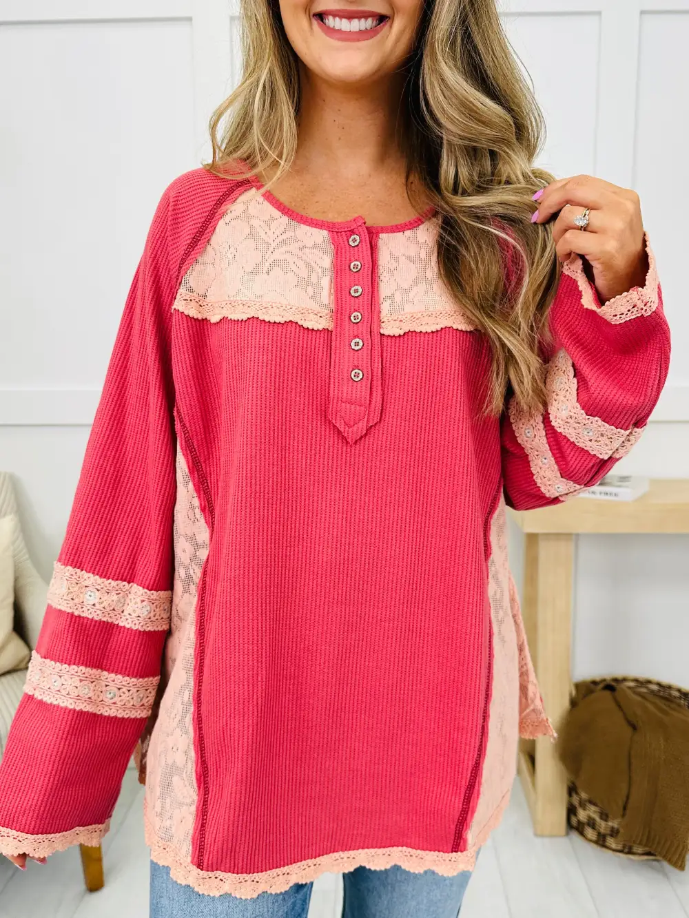 Moonbeam Lace Top- Multiple Colors!
