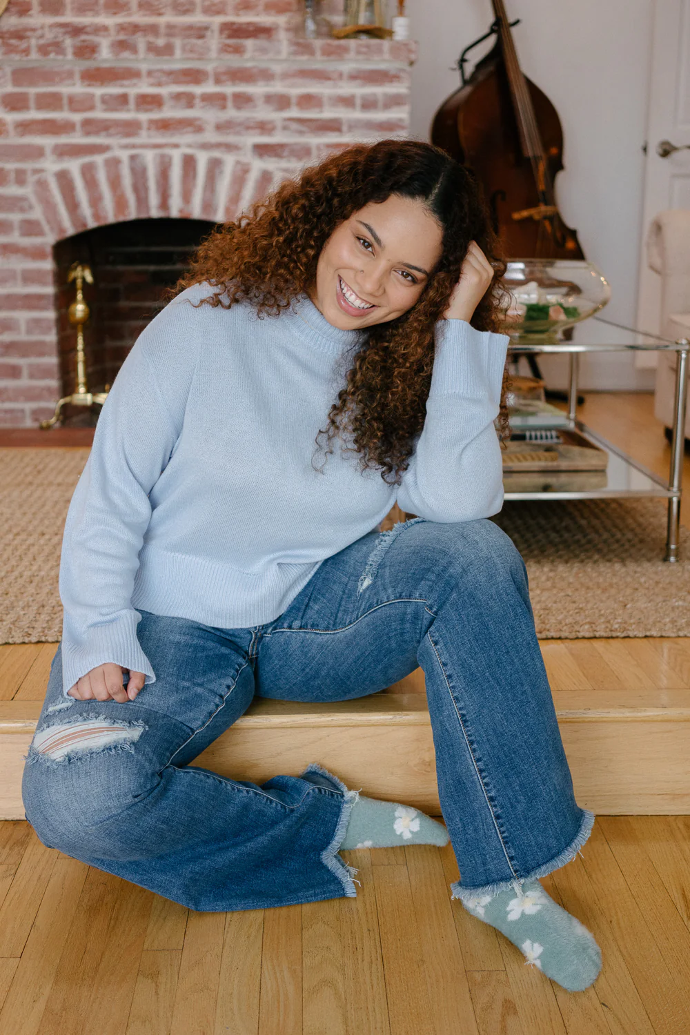 Indie Mid Rise Flare Jeans – Buttoned Up and Ready to Flaunt - PLUS