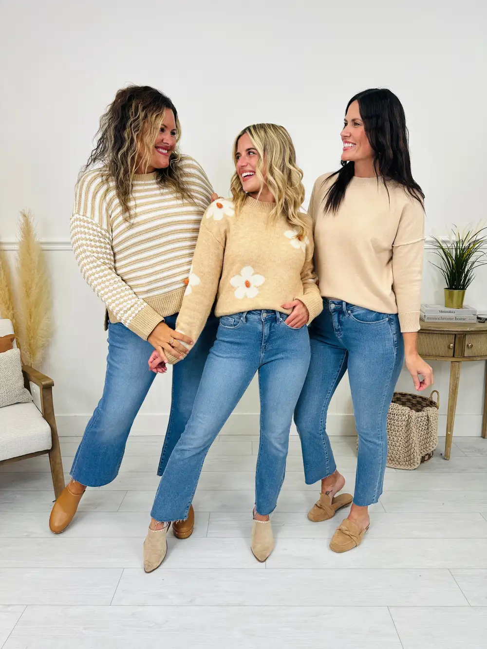 Soft Spot Tummy Control Cropped Kick Flare Jeans