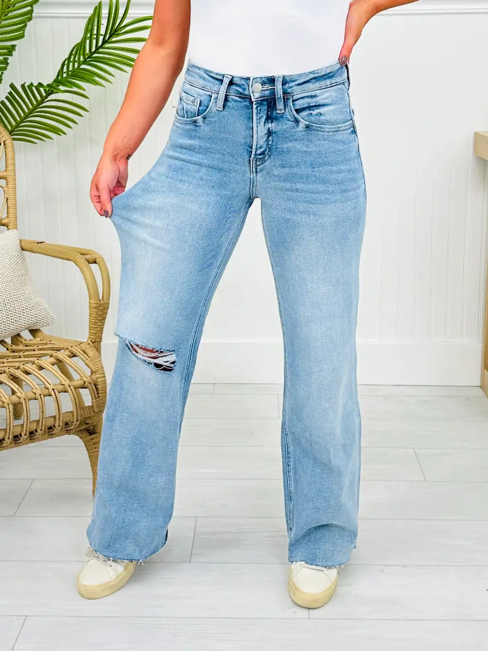 The Bee's Knees Tummy Control Wide Leg Jeans