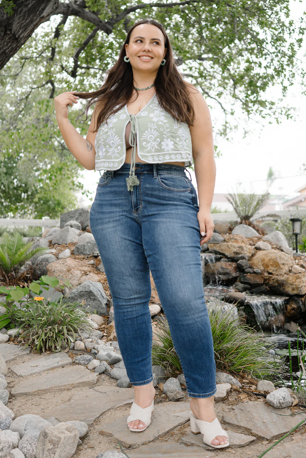 Gracie High Rise Slim Fit With Shield Back Pockets - PLUS