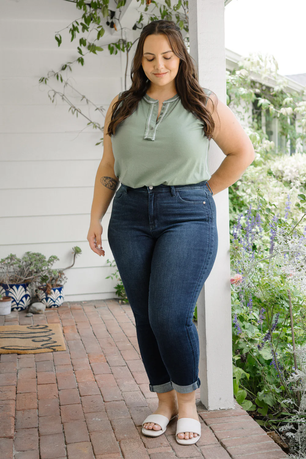 Maya High Rise Boyfriend Jeans - PLUS