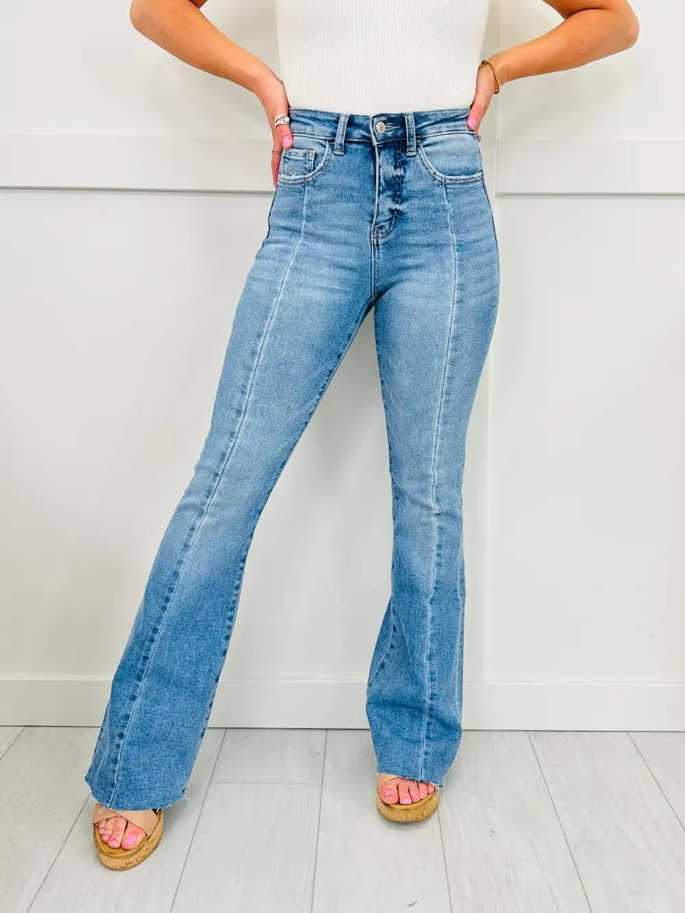 Long and Lean MOCO Exclusive Tummy Control Flare Jeans