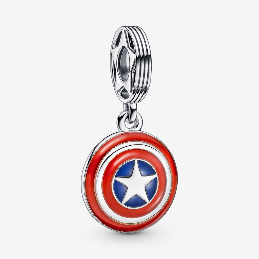 Captain Shield Dangle Charm