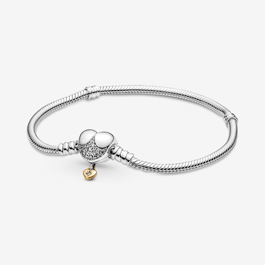 Princess Moments Heart Snake Chain Bracelet