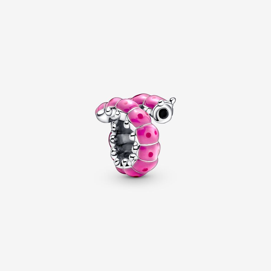 Cute Curled Caterpillar Charm