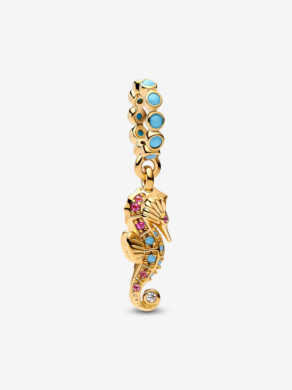 Seahorse Dangle Charm 14k gold plating