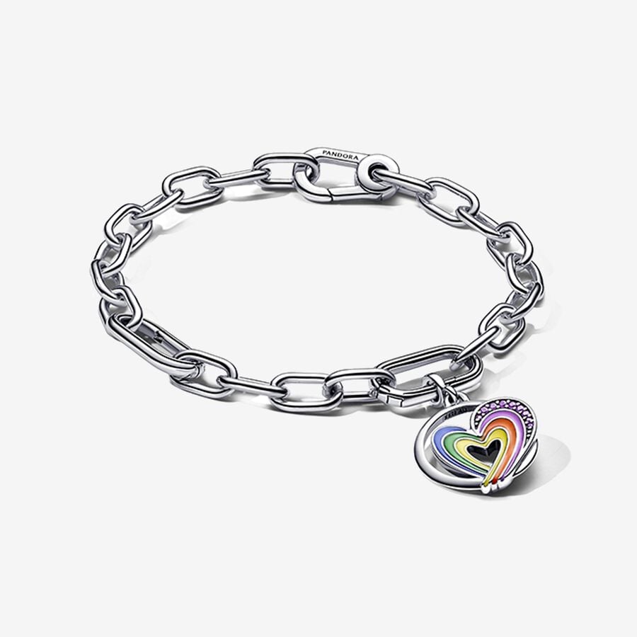 ME Rainbow Heart Bracelet Set