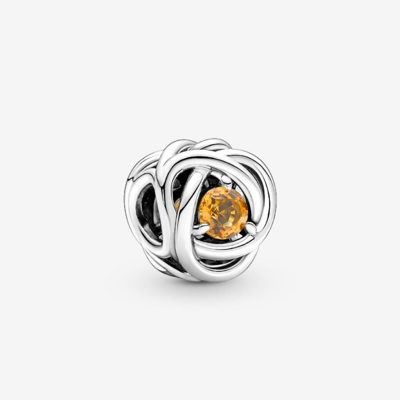 November Honey Eternity Circle Charm
