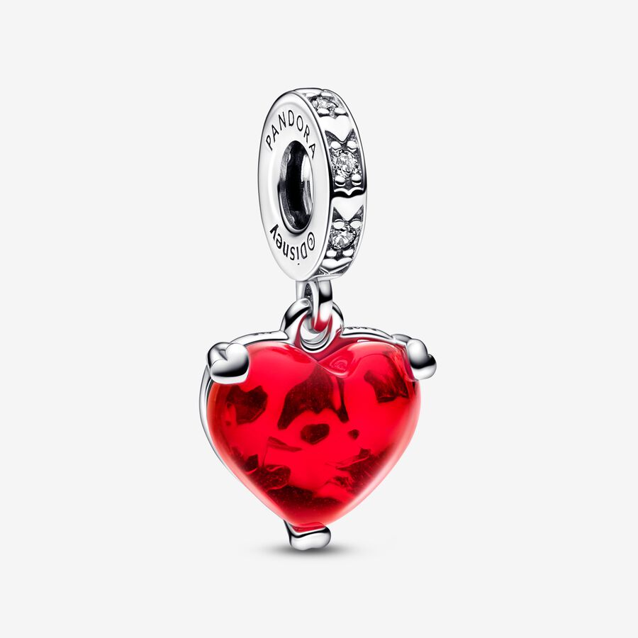 Kiss Red Murano Glass Dangle Charm