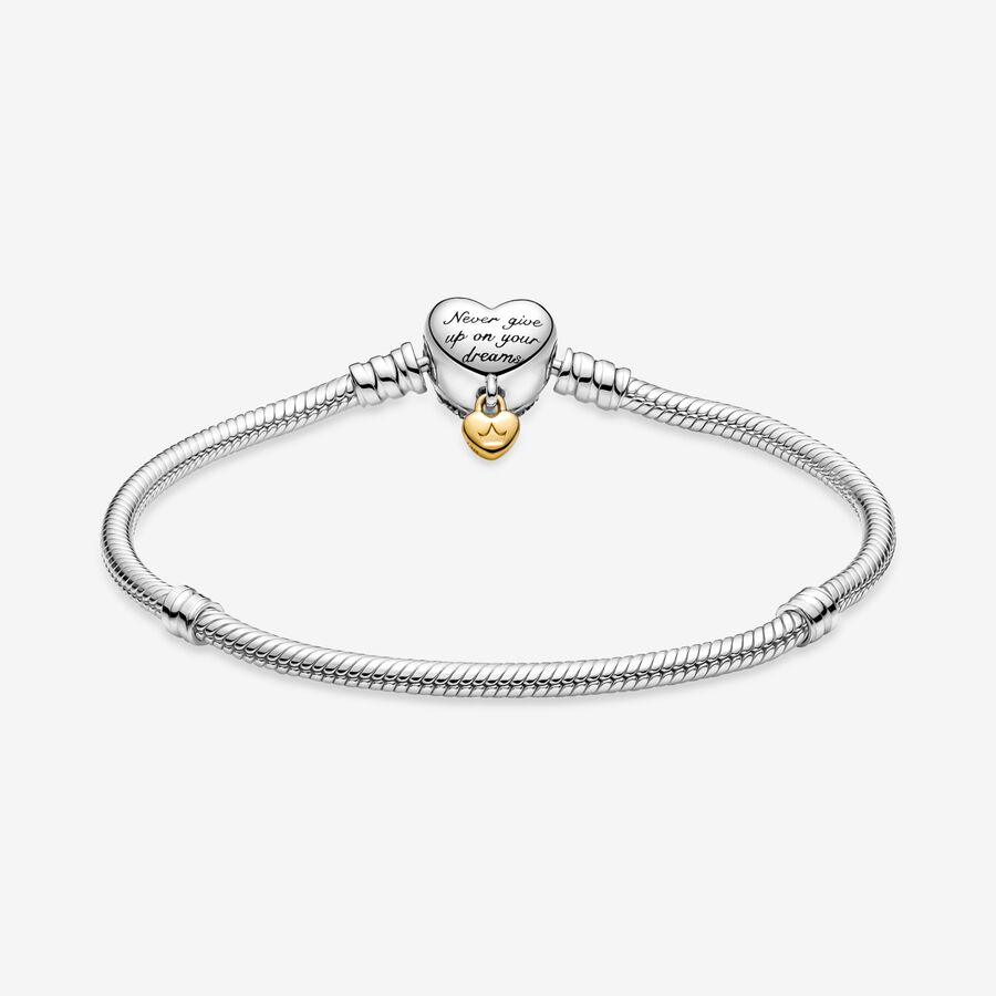 Princess Moments Heart Snake Chain Bracelet
