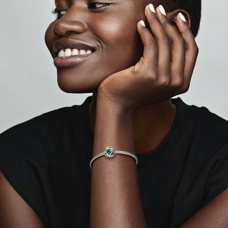 May Green Eternity Circle Charm