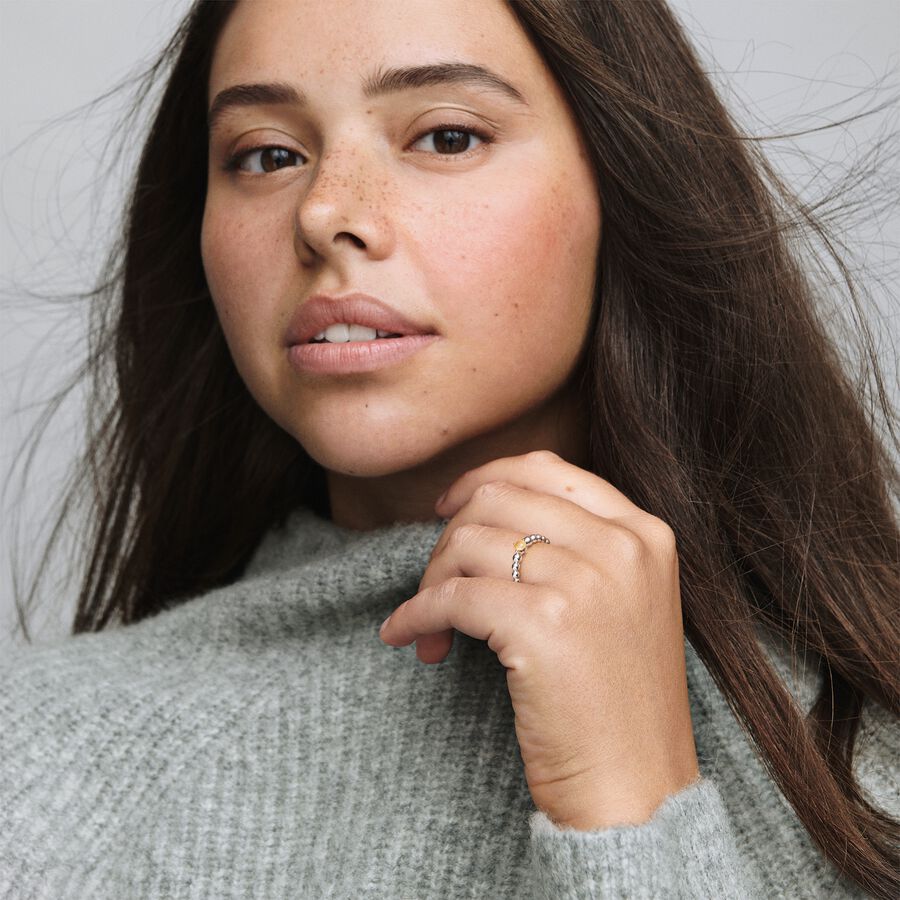 November Honey Beaded Ring