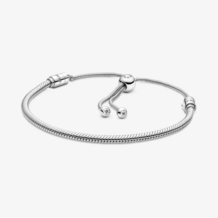 Moments Snake Chain Slider Bracelet