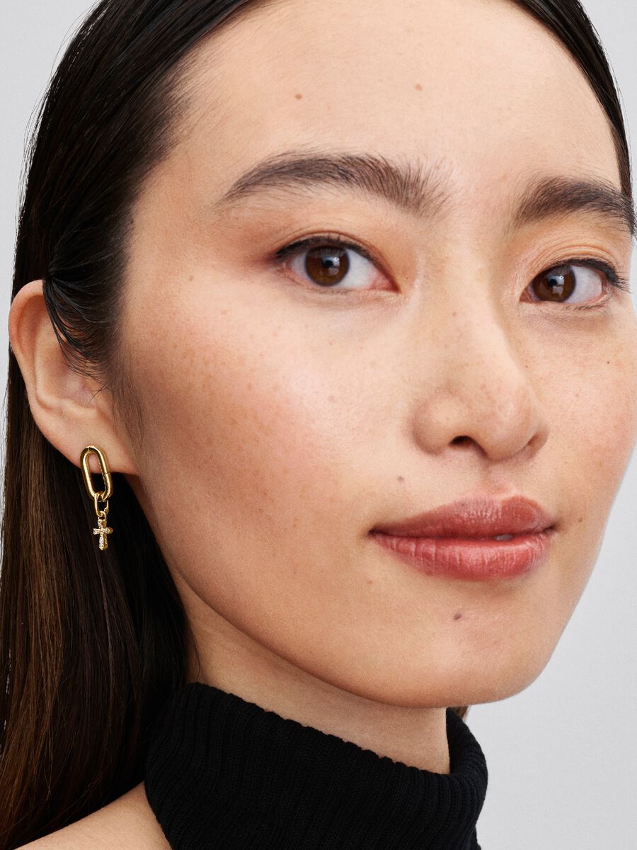 Sparkling Cross Mini Dangle Charm