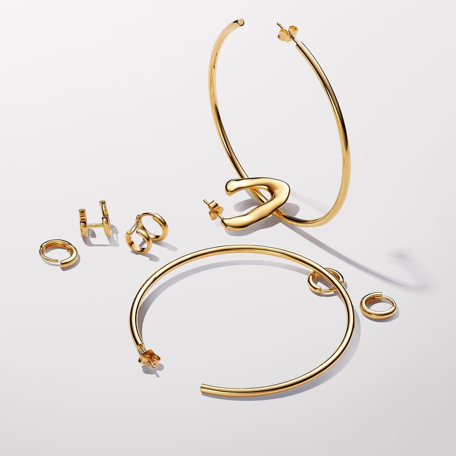 Double Huggie Hoop Earrings