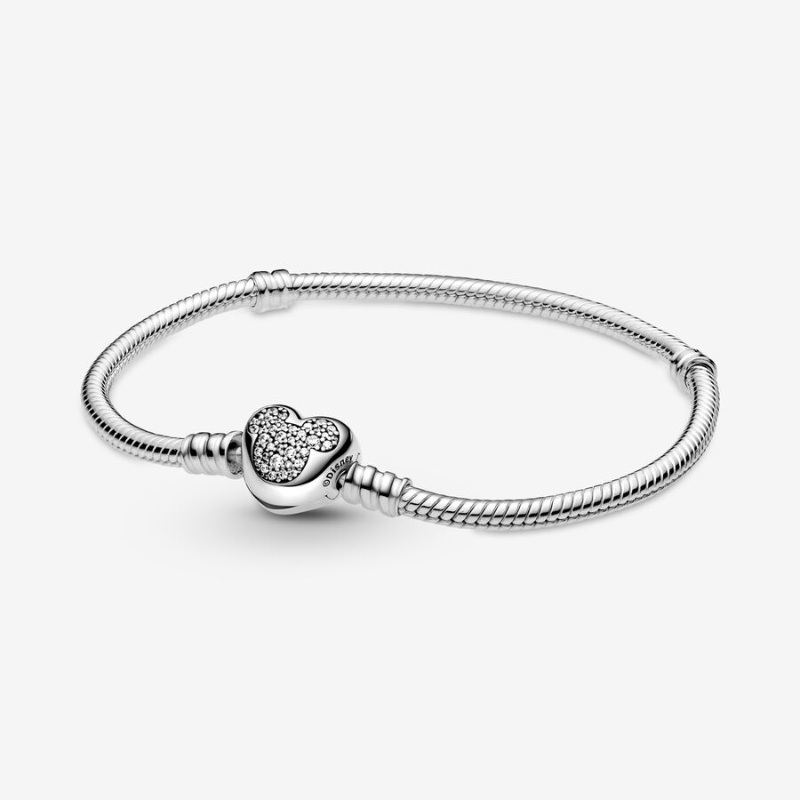 Moments Heart Clasp Snake Chain Bracelet