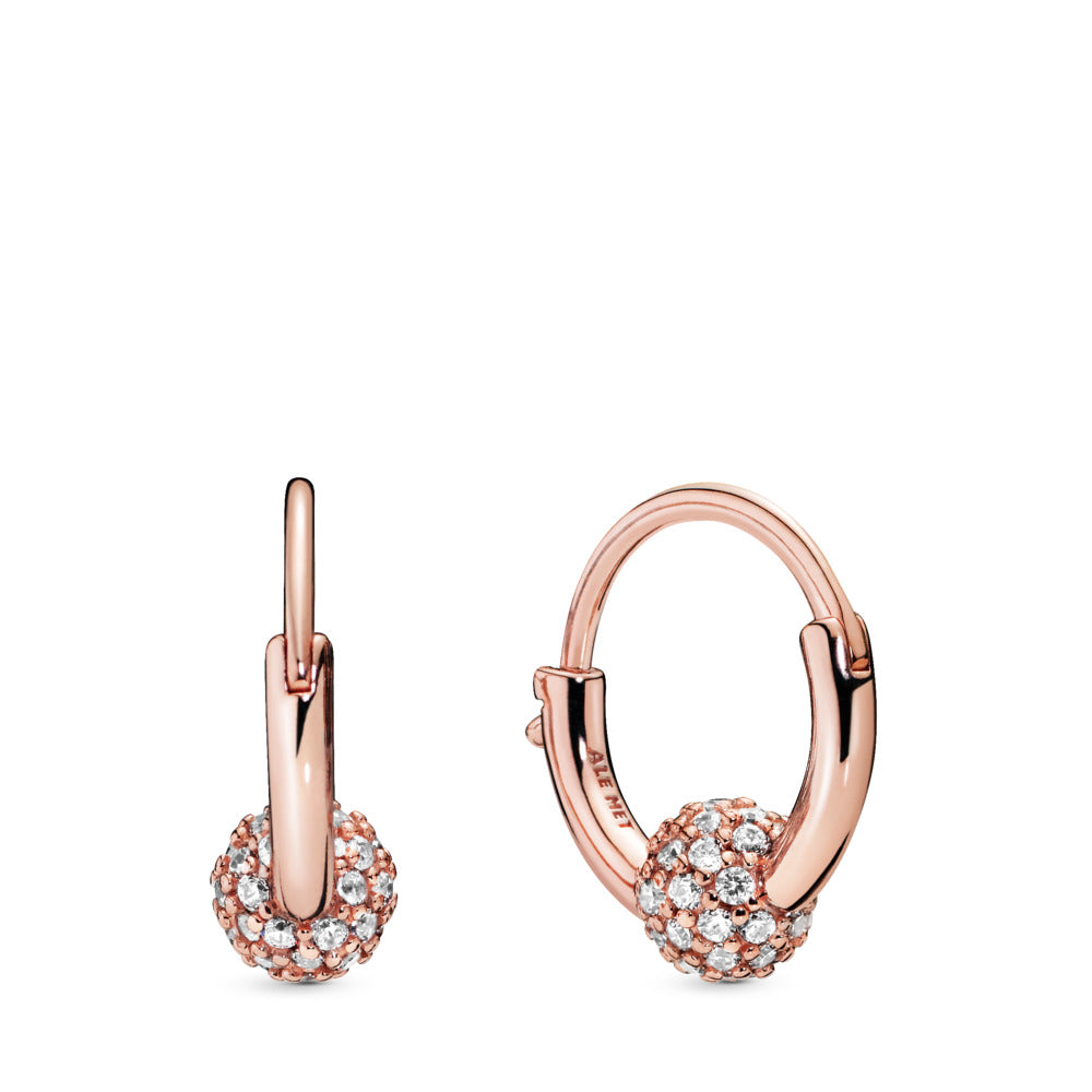 Hoop Earring with Cubic Zirconia