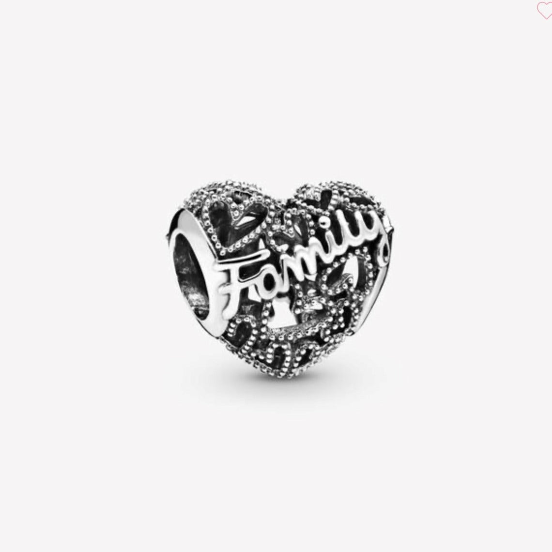 Family Heart Charm