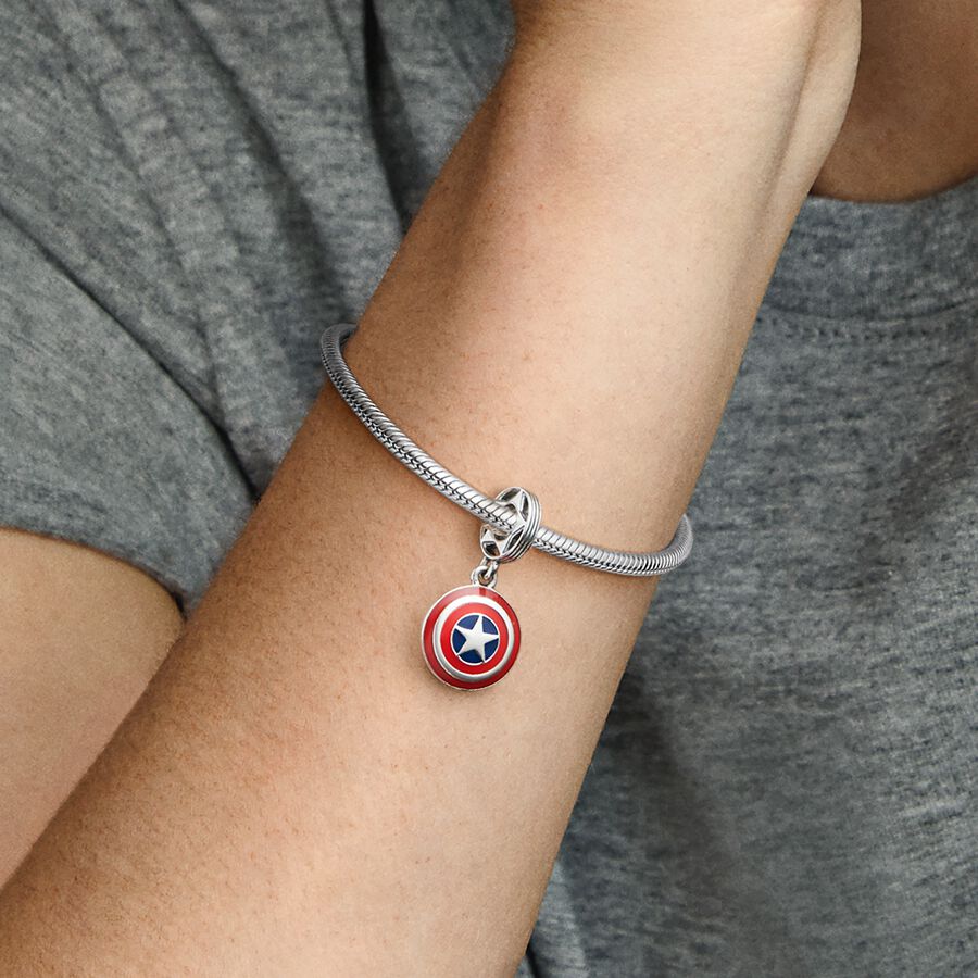 Captain Shield Dangle Charm