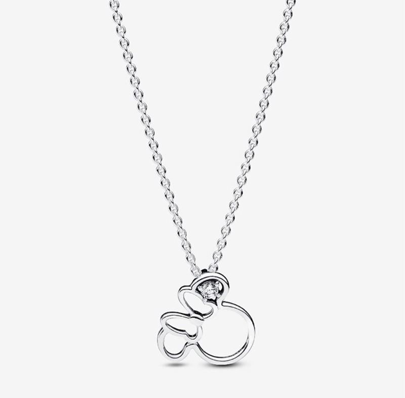 Disney Minnie Mouse Silhouette Collier Necklace
