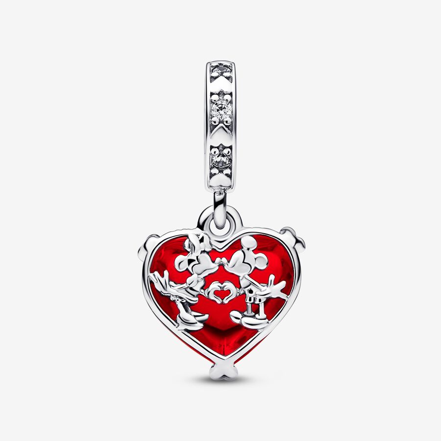 Kiss Red Murano Glass Dangle Charm