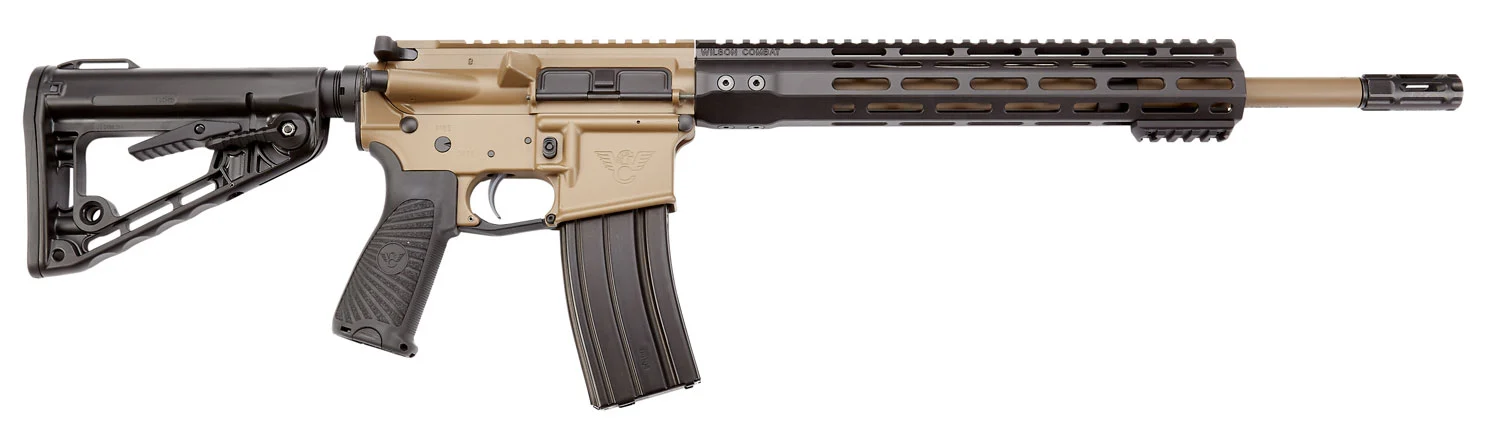 Wilson Combat TRPC556CT Protector Carbine 5.56x45mm NATO 16.25 30+1 Tan Black Wilson/Rogers Super Stoc Stock BCM Starburst Polymer Black Grip Right Hand - CLB Guns