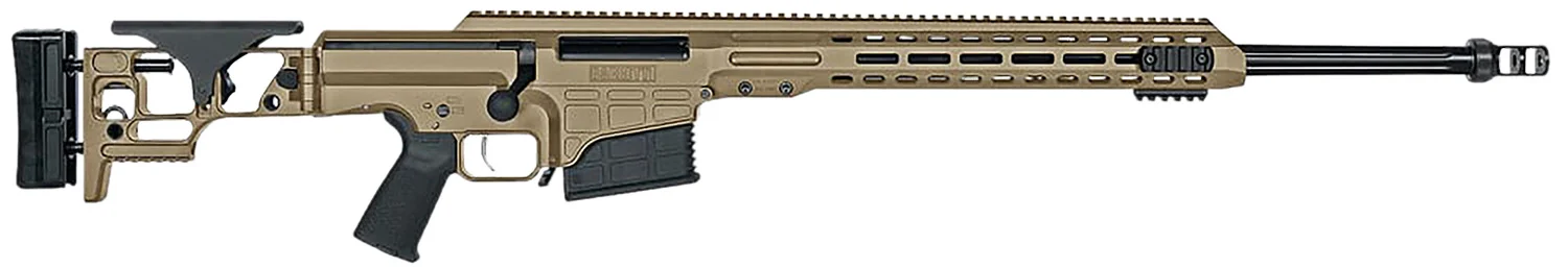 Barrett 18497 MRAD 6.5 Creedmoor 24 10+1 Flat Dark Earth Cerakote Flat Dark Earth Folding with Adjustable LOP Stock Black Polymer Grip Right Hand - CLB Guns