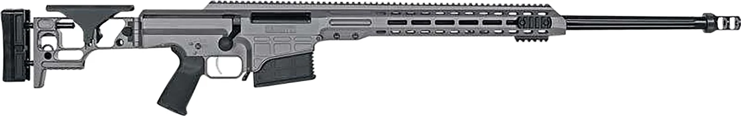 Barrett 18486 MRAD 300 Norma Mag 26 10+1 Tungsten Gray Cerakote Rec Tungsten Gray Side Folding with Adjustable Comb Stock Black Polymer Grip Right Hand - CLB Guns