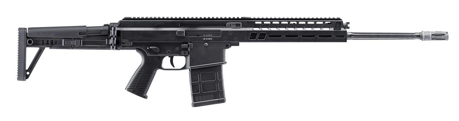 B T Firearms 361663US APC PRO DMR 308 Win 25+1 18.90 Stainless Threaded Barrel, Black Picatinny Rail Aluminum Receiver, M-LOK Handguard, Black Synthetic Folding Stock, Black Polymer Grip - CLB Guns